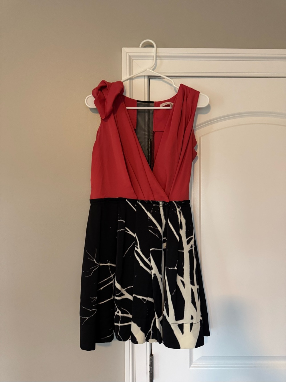 Rachel Rachel Roy Size 6 Colorblock Abstract Print Cocktail Dress